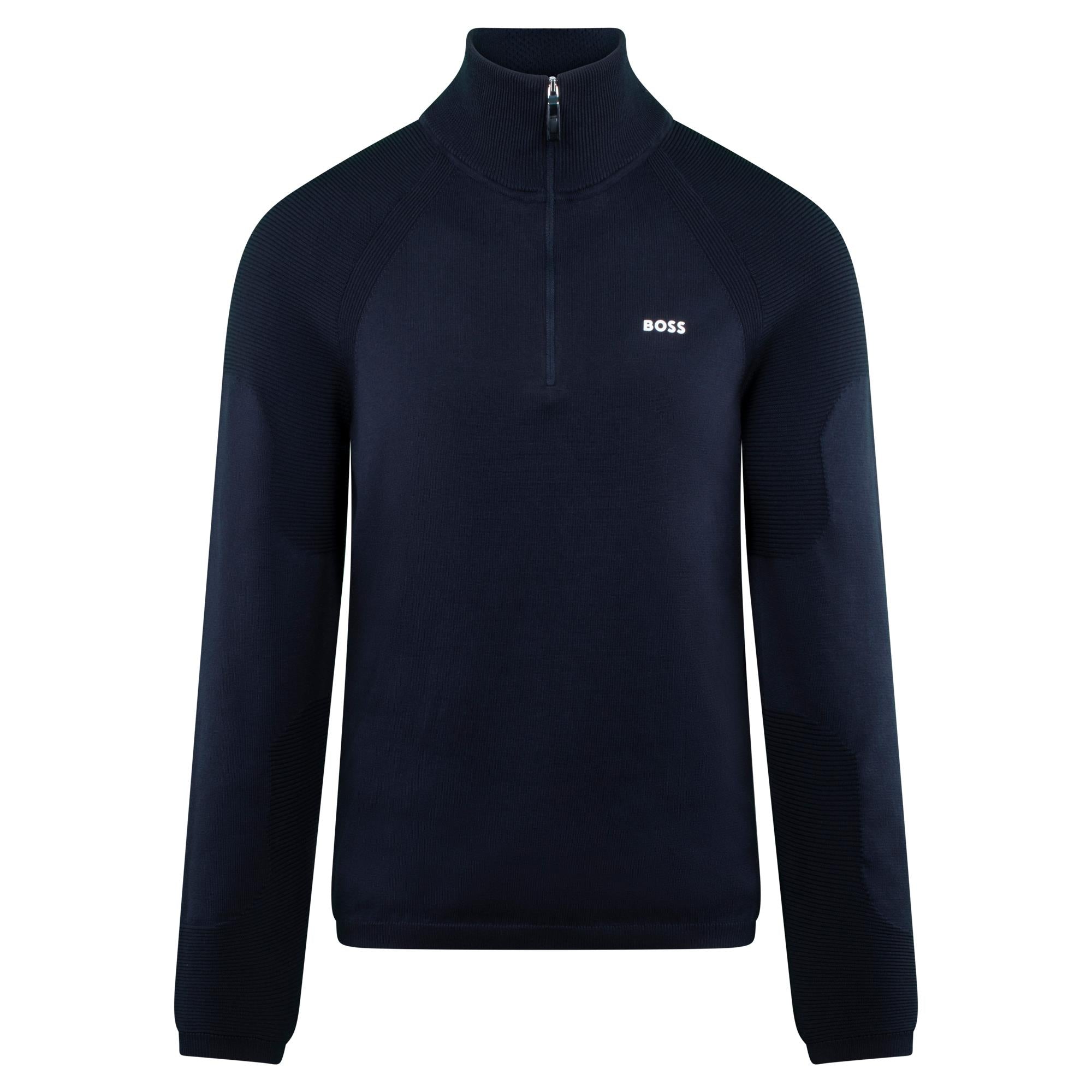 Boss Perform-X Knitted Mens Sweater Dark Blue
